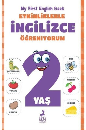 Etkinliklerle İngilizce Öğreniyorum 2 Yaş - Merve Almalı 9786257310420 - 1