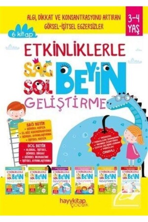 Etkinliklerle Sağ Beyin Sol Beyin Geliştirme Seti - 6 Kitap Takım - 1