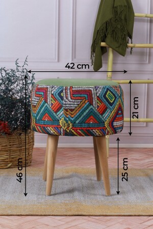 Etna Rainbow Mehrzweck-Pouf-Sofa im Sonderdesign mit Hainbuchenbeinen - 6