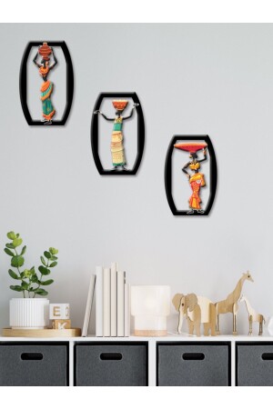 Etnik Kıyafetli Afrikalı Kadınlar Uv Baskı Duvar Dekorasyonu - Gizem Shop