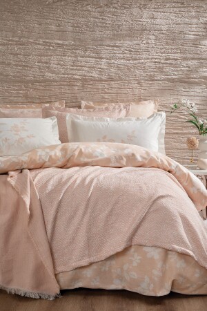 MNZ-Etta Double Fall Winter Dowry Set 8 قطع - مسحوق YTSGRPIST-1546148 - Yataş