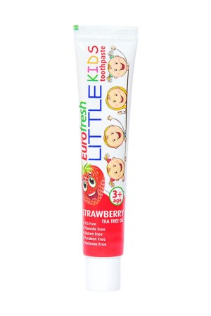 Eurofresh 3 Yaş Üzeri Çocuklar için Çilek Aromalı Diş Macunu- Little Kids 50 g 8690131674311 - 1