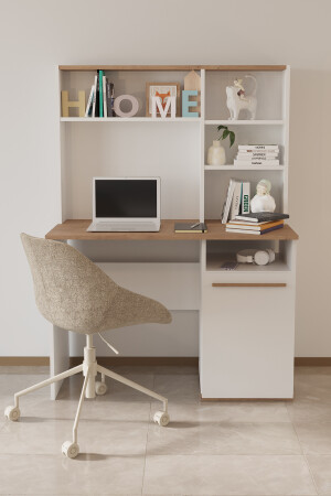 Eva 50 x 110 cm Arbeitstisch, Computertisch, Büro, Vorlesung, Esstisch, Weiß, SNDL-010108-676 - 2