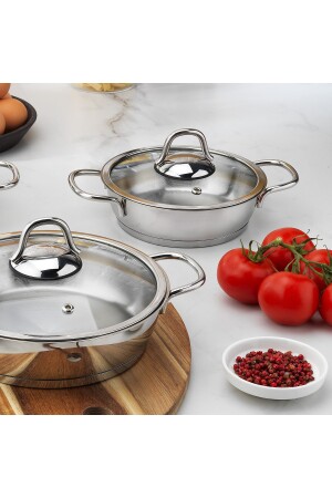 Eva Steel Pfannenset, 6-teilig. -inox 1S1601-13003-INX01 - 4