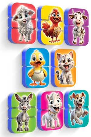 كلمات تعبئة الطفل بدون مغناطيس الحيوانات المزرعة تعتزم عندما تكون رطبة - Evakanca