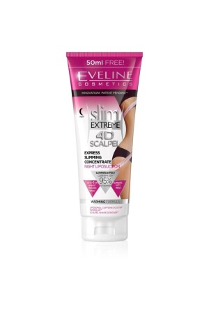 Eveline Slim Extreme 4d Scalpel Express Konzentrierte Fettabsaugungscreme für die Nacht, 250 ml - 1