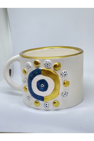 Evil Eye Perlen handgemachte Kaffeetasse Tasse großer böser Blick - 5