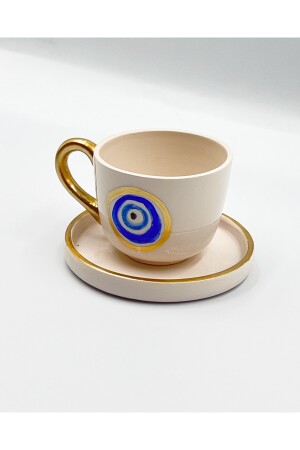 Evil Eye Perlen Kaffeetasse KİMYAC03 - 3