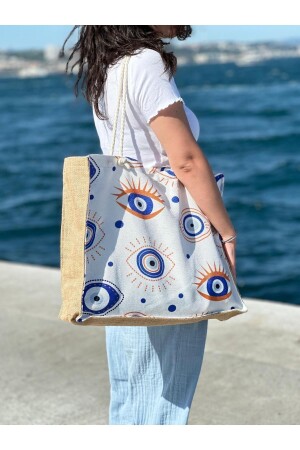 Evil Eye Perlen Strandtasche - 2