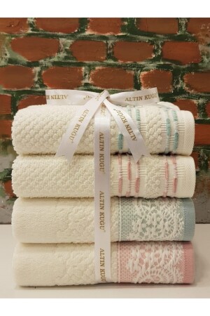 Evony Bronie Havlu 4'lü - Mint Pudra - Özdilek
