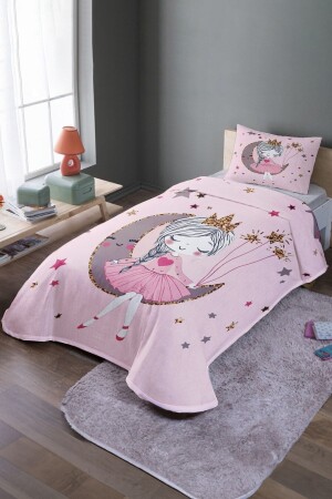 م.ن.ز-مرتدية القمر الأميرة نمط غطاء سريري واحد و مجموعة البيك - Evpanya