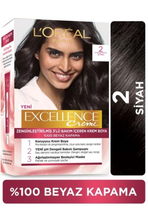Excellence Creme Haarfarbe 2 Schwarz 13831 - 1
