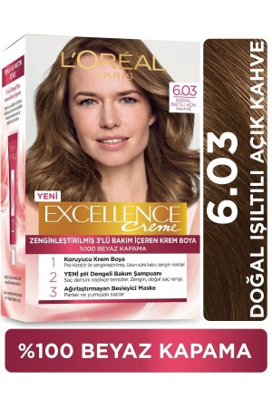 Excellence Creme Haarfärbemittel 6. 03 Intensives dunkles Brünett - 1