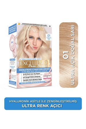 Excellence Creme Saç Boyası 01 Ultra Açık Doğal Sarı 13798 - 1