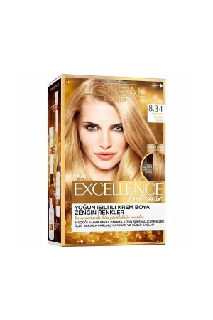 Excellence Intense 8.34 Zengin Sıcak Sarı Saç Boyası 881855 - 2