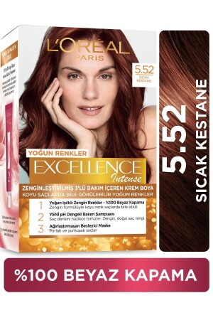 Excellence Intensive Haarfarbe 5. 52 Heiße Kastanie 78338 - 1