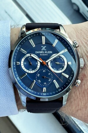 Exclusive Erkek Kol Saati 3 Atm Su Geçirmez Koyu Kahverengi Deri Kordon Bileklik Dke2045c2 DKE2045 - Daniel Klein