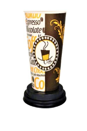 [ Excodi Cup ] 12 Oz Kapaklı Karton Bardak 300 ml - 100'lü - Kaliteli Bardak | Kahve 15328985 - 7