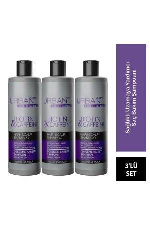 Expert Biotin und Koffein Anti-Haarausfall-Shampoo, 3 Stück – hilft gesundes Wachstum – 350 ml SET. URB. 21 - 2