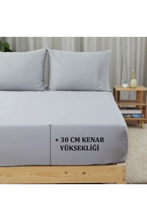 EXTRA BATTAL BOY ÇARŞAF 200x200 Lastikli Çarşaf Seti Açık ölçü 260x260 - Skyrose