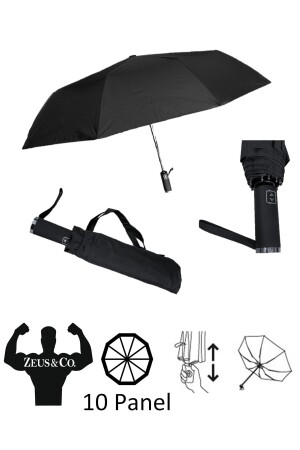 Extra starker, extra langlebiger vollautomatischer Regenschirm E7002, der bei Wind nicht kaputt geht - 1