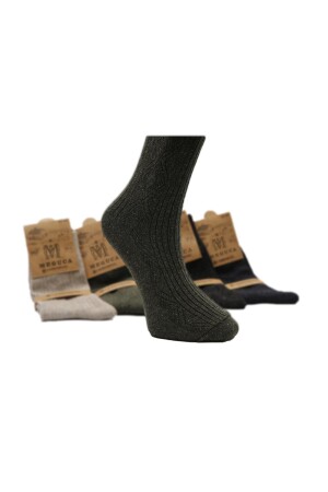 Extra warme Wintersocken aus Lammwolle für Herren und Damen, 5 Paar, WOOL5 - 2