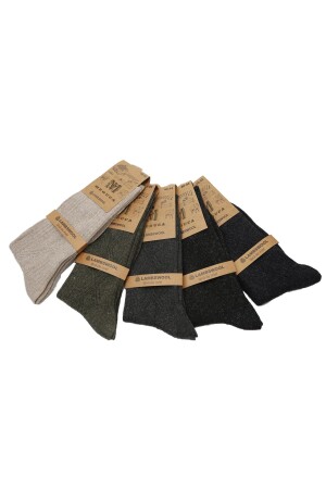 Extra warme Wintersocken aus Lammwolle für Herren und Damen, 5 Paar, WOOL5 - 3