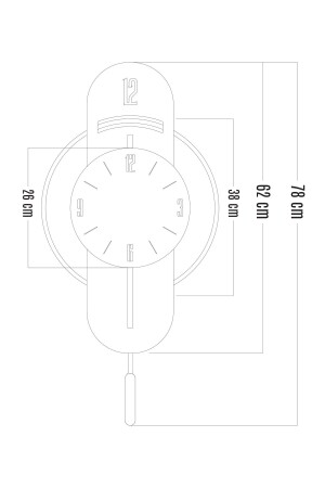 Extrem leise – Gold- und Silberdetail – Geschenk – Wohnzimmer – Büro – Küche – dekorative Wanduhr D32ANTHRACITE - 4