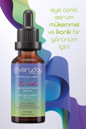 Eye-conic Göz Çevresi Bakım Serumu 30 ml Göz Altı Torba- Halka- Morluk Ve Kırışıklık Karşıtı 30 ml - 4