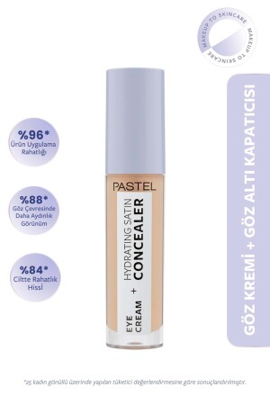 Eye Cream Hydrating Satin Concealer – Eye Cream Under Eye Concealer 63 Milkshake - 2