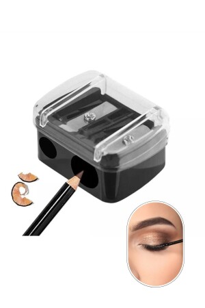 Eyeliner – Augenbrauenstift – Lippenstift – Eyeliner Bleistiftspitzer Rasierstift - 2