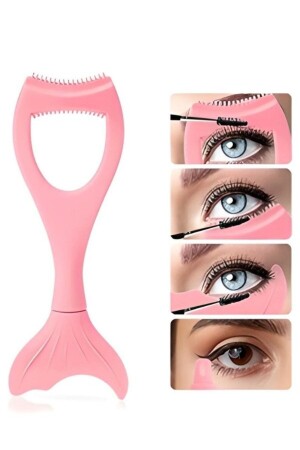 Eyeliner ve Maskara Sürme Aparatı - Kirpik Kıvırıcı - Çok Yönlü Aparat - 1