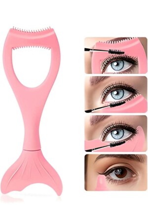 Eyeliner Ve Maskara Sürme Aparatı Kirpik Kıvırıcı - 1