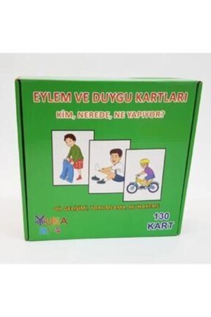 Eylem Ve Duygu Kartları - Kim, Nerede, Ne Yapıyor? (3-6 Yaş) Kids YKD-4871 - 4