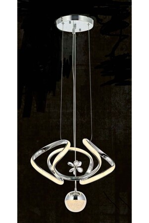 Ezgi Modern Sarkıt Toplu Kelebekli Led Avize Krom Ledli Avize OZ236O22 - Özçelikler