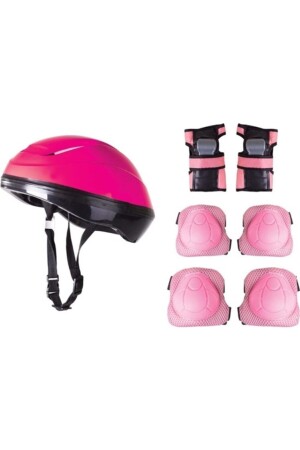 F-Sports Helm Knieschoner Ellenbogenschoner Protektorenset Rosa Farbe PRA-3233781-1090 - 4