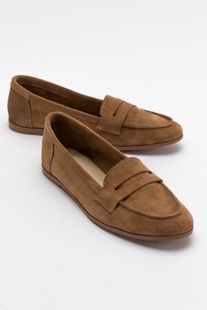 F02 Damen-Ballerinas aus Clay-Wildleder - 1