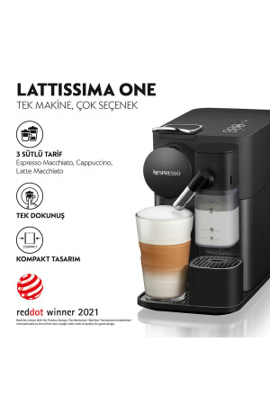 F121 Latissima One Süt Çözümlü Kahve Makinesi,Siyah 500.01.01.8758 - 2