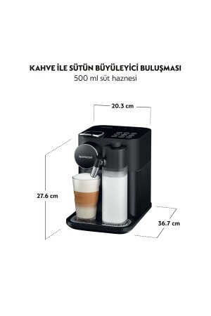 F531 Black Gran Lattissima Kapsüllü Kahve Makinesi (siyah) 500.01.01.7382 - 3