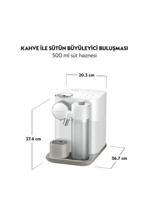 F541 Gran Latissima Süt Çözümlü Kahve Makinesi,Beyaz 500.01.02.2627 - 2