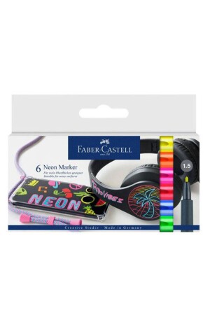 Faber-castell Neon Markör 6lı Set 5040160806000 - 1
