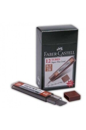 Faber-castell Super Fine Min Kalem Uçu Siyah 0.5 Mm 2b ×12 Adet - 1
