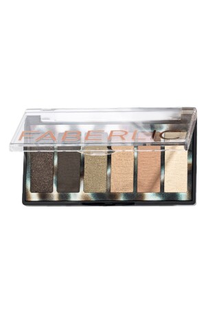 Faberlıc Glam Team ''Lidschatten-Palette'' - Grüne Wellen 8. 0 Gramm. - 2