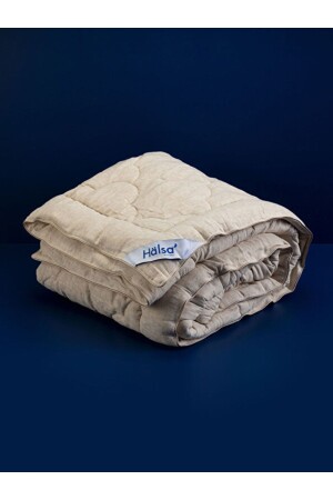 Falun Belçika Keteni ve Organik Pamuk Bej Battal Boy Yorgan 220X240 cm - Halsa