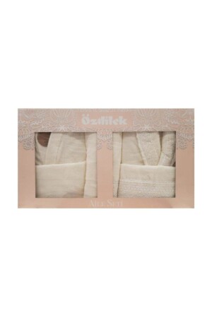 Familien-Bademantel-Set Orkide Creme Creme - 1