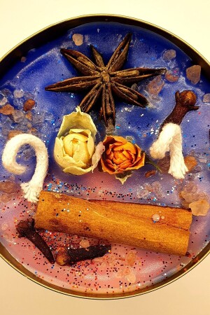 هدية مكنسة منز (فينوس) الابنة دعوة إلى الحب سلسلة الفلك المعدني الصلبة الطقوسية صمام صويا الصوف - Fantastik Sanat Atölyesi