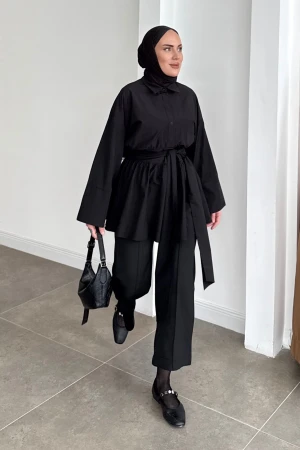 Farah Prenses Gömlek Siyah - Nuuwears