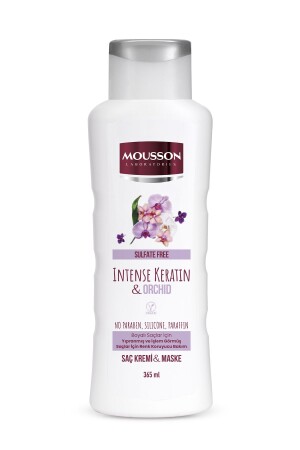 Farbschützende und schadensreparierende Haarpflegecreme und -maske mit intensivem Keratin und Orchidee, 365 ml - 4