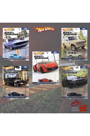 Fast And Furious Premium-Set mit 5 Modellautos aus Metalldruckguss im Maßstab 1:64, Spielzeugauto TYCP4ODGON169019480121132 - 1