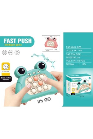 Fast Push Popit Oyuncak Işıklı Ve Sesli Stres Giderici Hızlı Itme Oyuncağı Eğitici Pop It Pembe FAST-PUST - 5